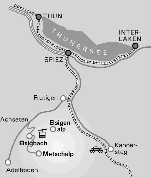 Geografische Lage unserer Reise