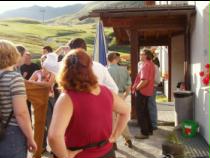 vor dem Berghaus "Arflina" vor dem Berghaus "Arflina"